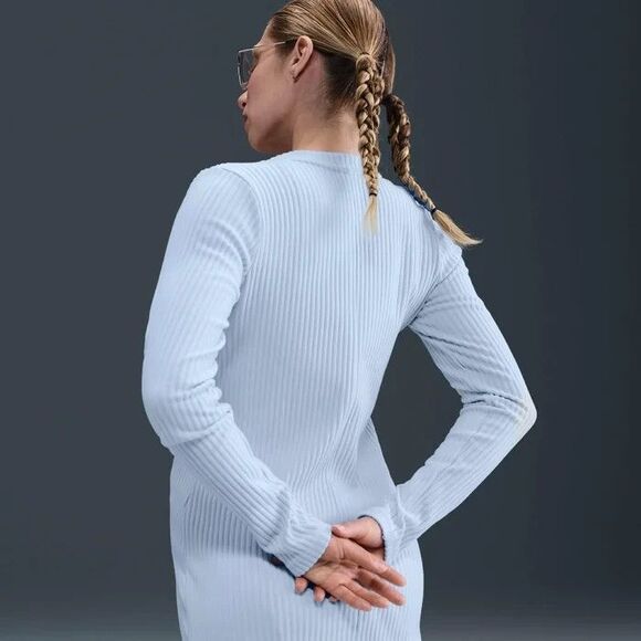 Nike Sportswear Chill Knit Slim Ribbed Cardigan (Women's M) HJ1242-423 - Picture 4 of 7